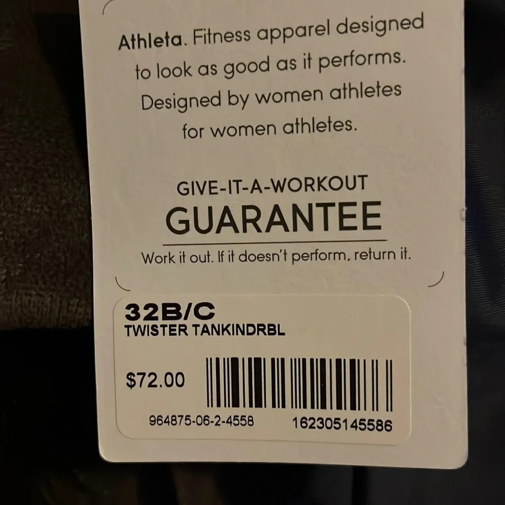 NWT size 32B / C Athleta Tankini $72